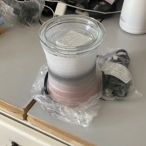 Scentsy Warmer Palette blush Pink Ombra Fronted Glass Tranquil Deodorizer New